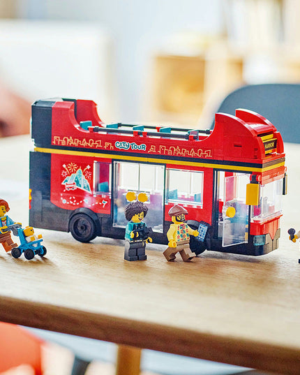 LEGO® City Red Double-Decker Sightseeing Bus Toy Set 60407