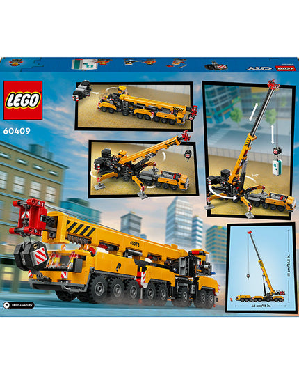 LEGO® City Yellow Mobile Construction Crane Toy Set 60409