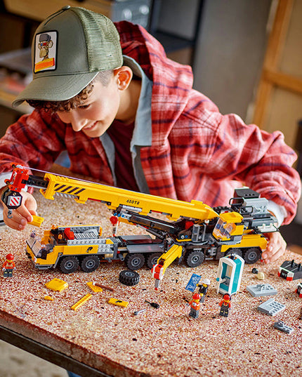 LEGO® City Yellow Mobile Construction Crane Toy Set 60409