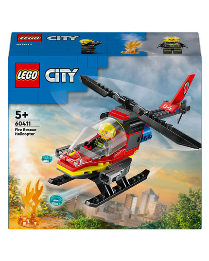 LEGO® City Fire Rescue Helicopter Building Toy 60411
