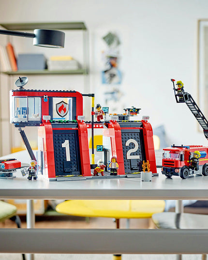 LEGO® City Fire Station with Fire Engine Toy Playset 60414