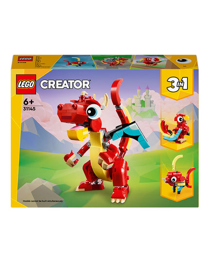 LEGO® Creator 3in1 Red Dragon Animal Toy Set 31145