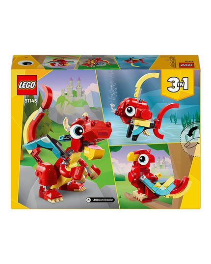 LEGO® Creator 3in1 Red Dragon Animal Toy Set 31145
