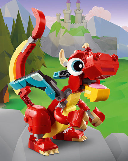 LEGO® Creator 3in1 Red Dragon Animal Toy Set 31145