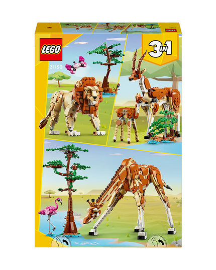 LEGO® Creator 3in1 Wild Safari Animals Nature Toys Set 31150