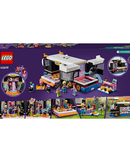 LEGO® Friends Pop Star Music Tour Bus Toy Set 42619