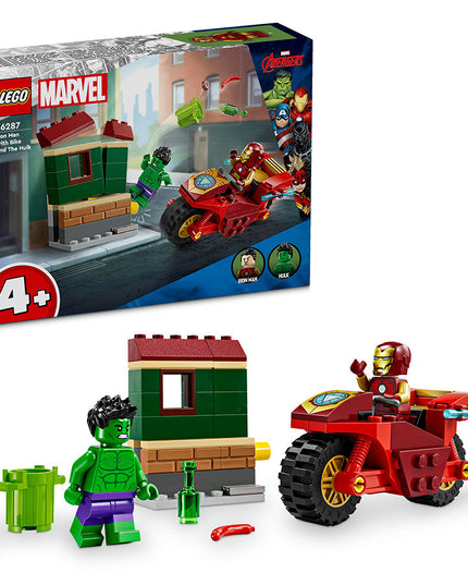 LEGO® Marvel Super Heroes Iron Man with Bike and The Hulk Set 76287