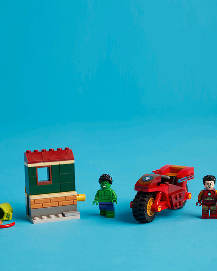 LEGO® Marvel Super Heroes Iron Man with Bike and The Hulk Set 76287