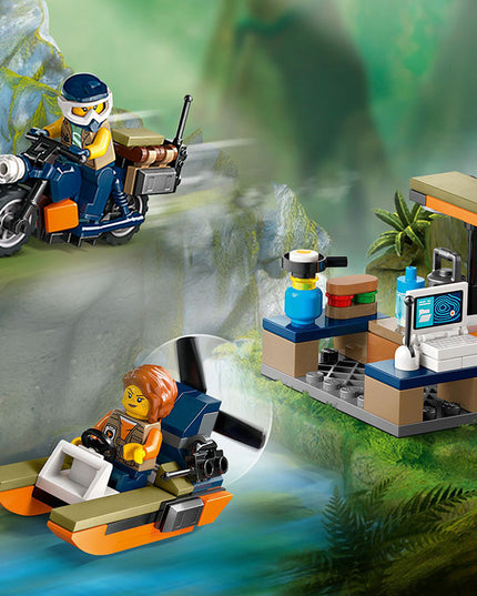 LEGO® City Jungle Explorer Helicopter at Base Camp 60437