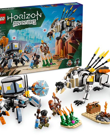 LEGO® Horizon Adventures™ Aloy & Varl vs. Shell-Walker & Sawtooth Toy 77037