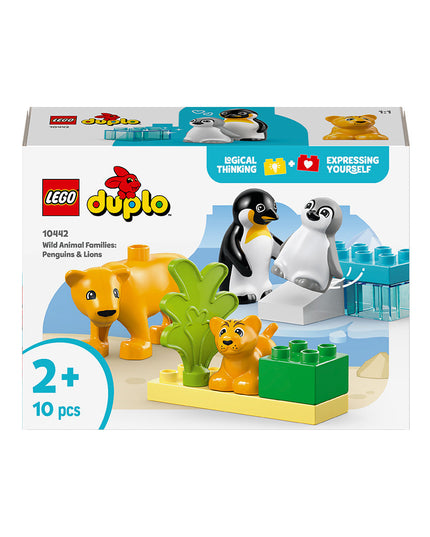 LEGO® DUPLO® Wild Animal Families: Penguins & Lions Set 10442