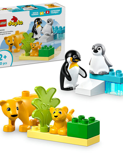 LEGO® DUPLO® Wild Animal Families: Penguins & Lions Set 10442