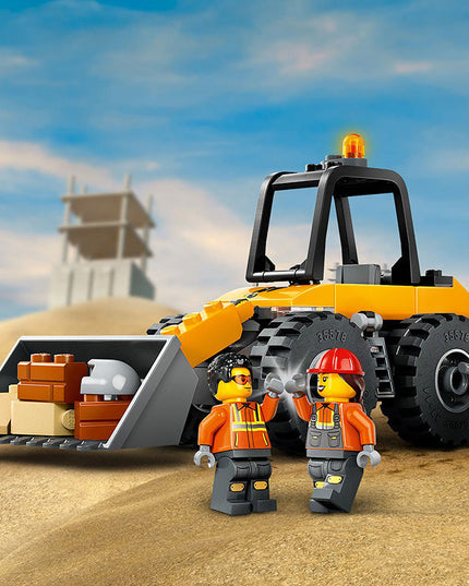 LEGO® City Yellow Construction Wheel Loader Buildable Vehicle Set 60450