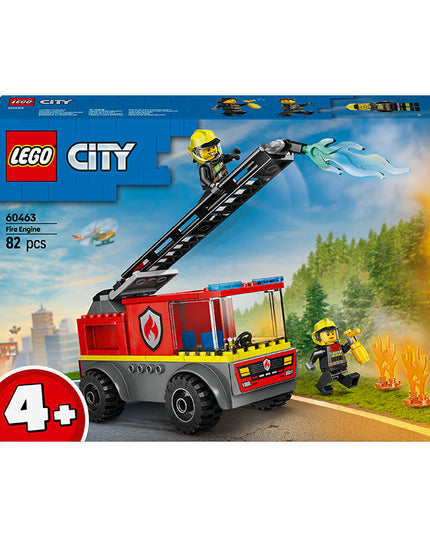 LEGO® City Fire Engine with Ladder, Firefighter Toy 60463
