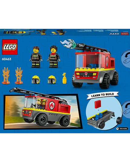 LEGO® City Fire Engine with Ladder, Firefighter Toy 60463