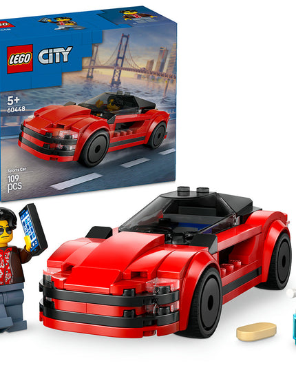 LEGO® City Red Sports Car Supercar Toy Vehicle Set 60448
