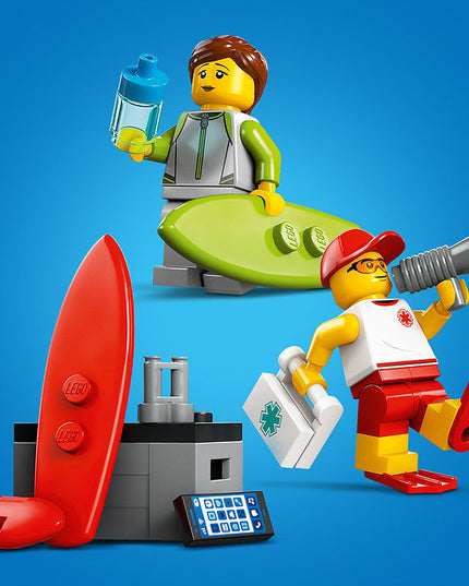 LEGO® City Lifeguard Beach Rescue Truck & Shark Toys 60453