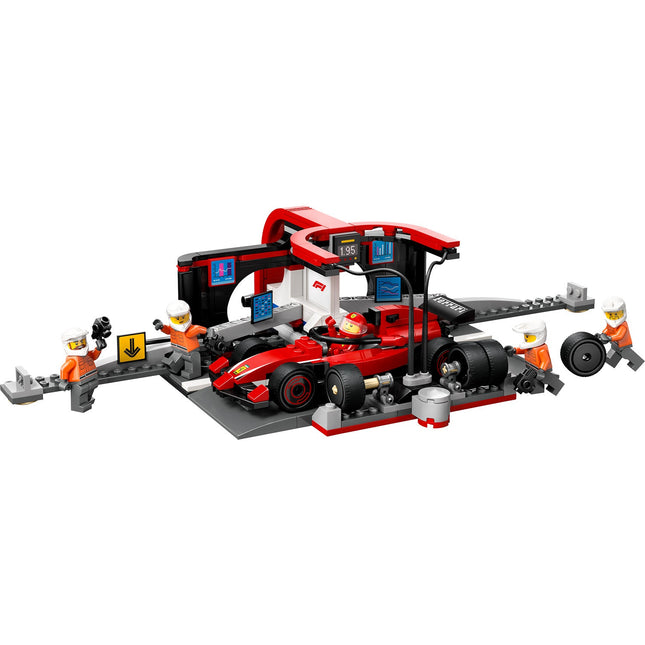 LEGO® City F1 Pit Stop & Pit Crew with Ferrari Car Toy 60443