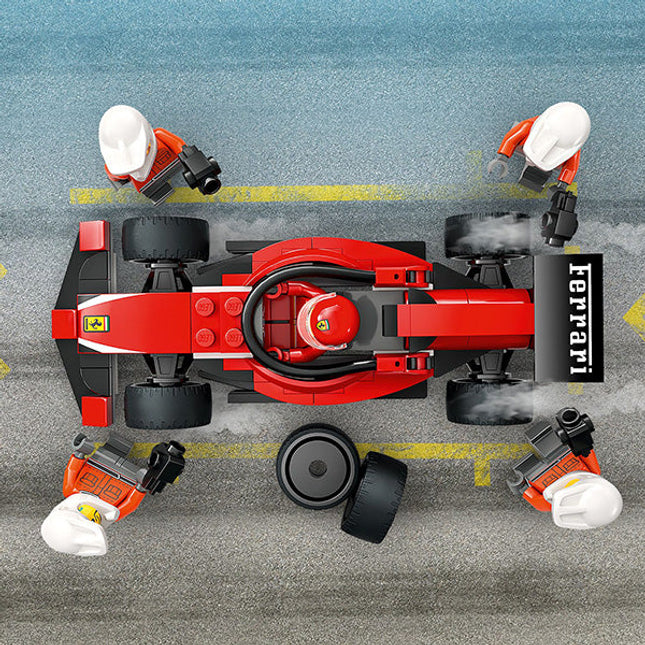 LEGO® City F1 Pit Stop & Pit Crew with Ferrari Car Toy 60443