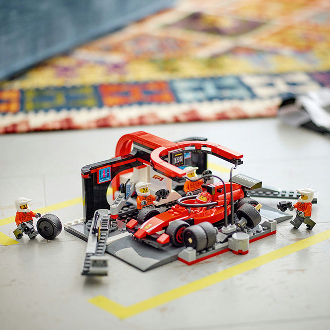 LEGO® City F1 Pit Stop & Pit Crew with Ferrari Car Toy 60443