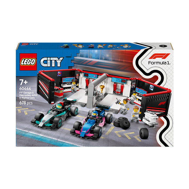 LEGO® City F1 Garage & Mercedes-AMG & Alpine Cars Set 60444