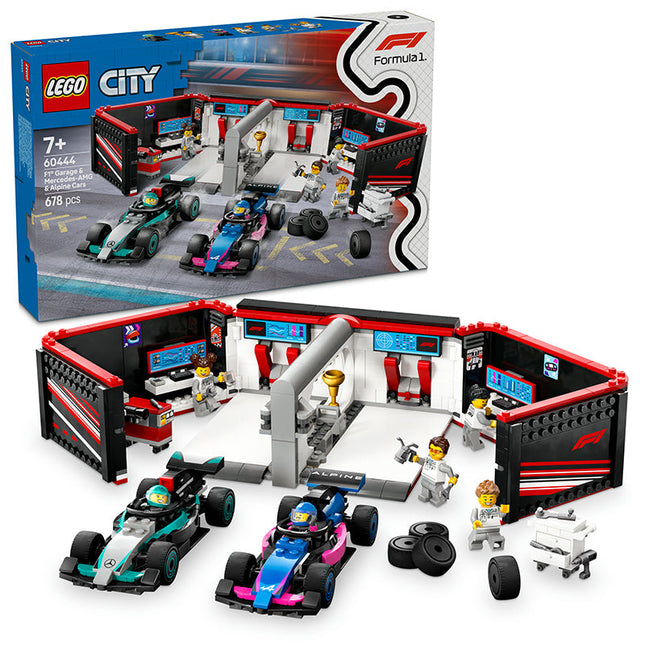 LEGO® City F1 Garage & Mercedes-AMG & Alpine Cars Set 60444