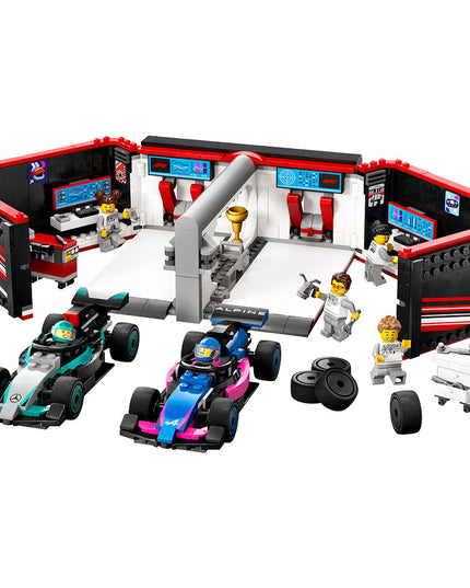 LEGO® City F1® Garage & Mercedes-AMG & Alpine Cars Set 60444