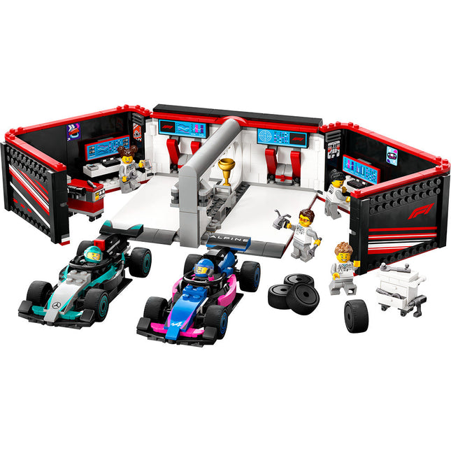 LEGO® City F1 Garage & Mercedes-AMG & Alpine Cars Set 60444