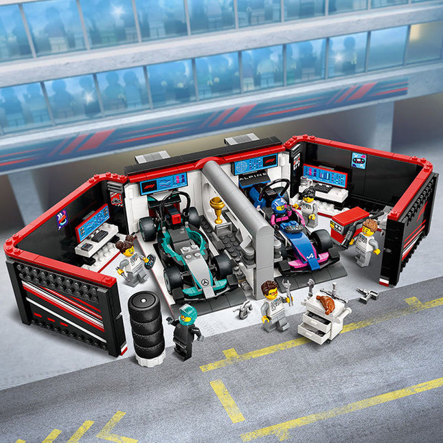LEGO® City F1 Garage & Mercedes-AMG & Alpine Cars Set 60444