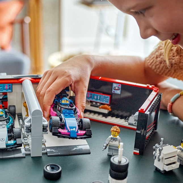 LEGO® City F1 Garage & Mercedes-AMG & Alpine Cars Set 60444