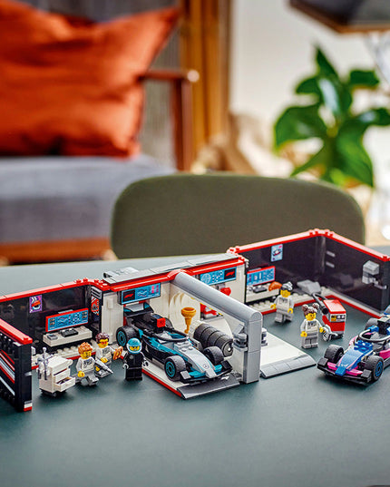 LEGO® City F1® Garage & Mercedes-AMG & Alpine Cars Set 60444