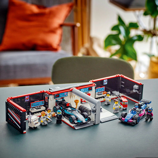 LEGO® City F1 Garage & Mercedes-AMG & Alpine Cars Set 60444