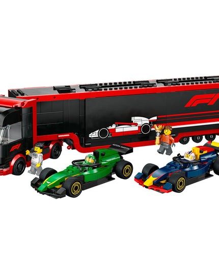 LEGO® City F1® Truck with RB20 & AMR24 F1 Cars Playset 60445