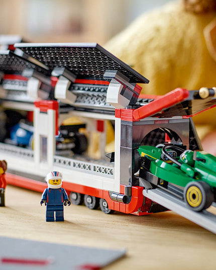 LEGO® City F1® Truck with RB20 & AMR24 F1 Cars Playset 60445