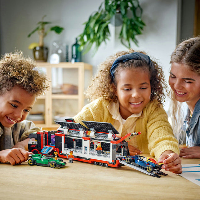LEGO® City F1® Truck with RB20 & AMR24 F1 Cars Playset 60445