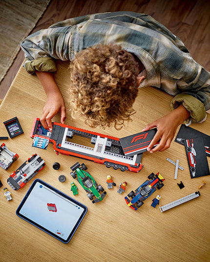 LEGO® City F1® Truck with RB20 & AMR24 F1 Cars Playset 60445