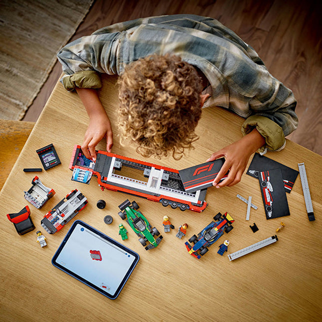 LEGO® City F1 Truck with RB20 & AMR24 F1 Cars Playset 60445