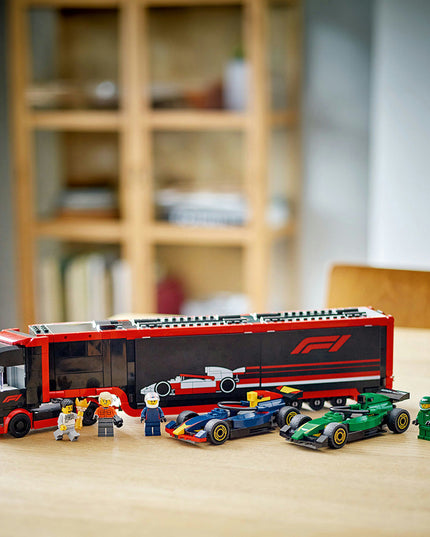 LEGO® City F1® Truck with RB20 & AMR24 F1 Cars Playset 60445