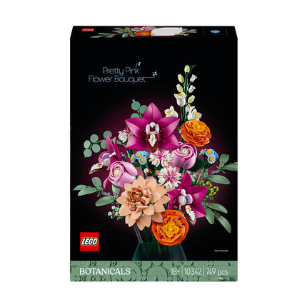 LEGO® ICONS Pretty Pink Flower Bouquet Decor Set 10342