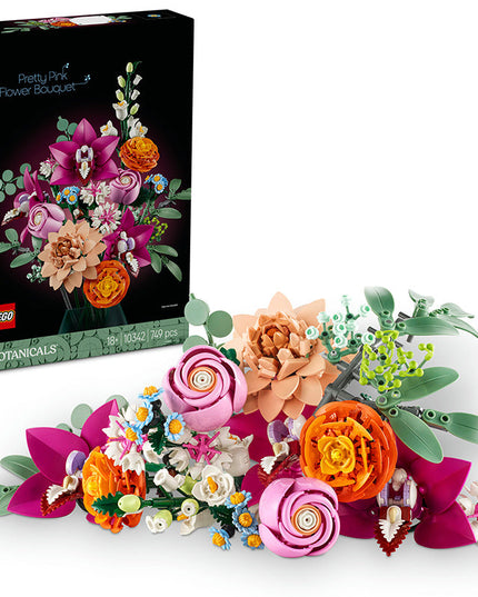 LEGO® ICONS Pretty Pink Flower Bouquet Decor Set 10342