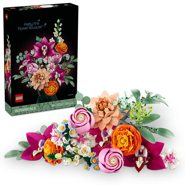 LEGO® ICONS Pretty Pink Flower Bouquet Decor Set 10342
