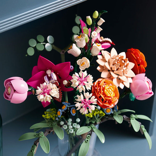 LEGO® ICONS Pretty Pink Flower Bouquet Decor Set 10342