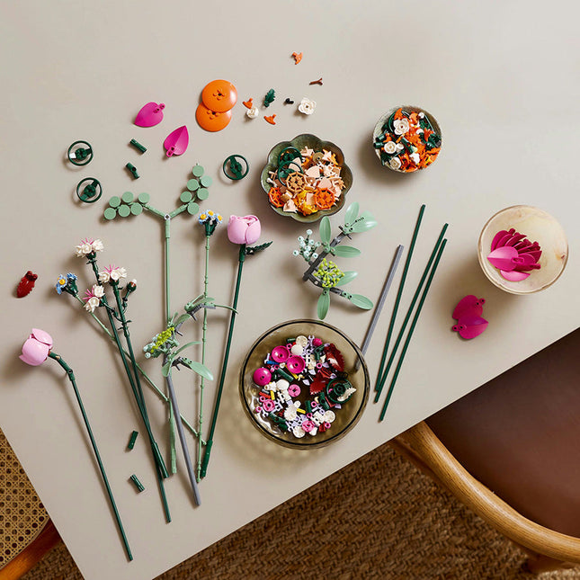 LEGO® ICONS Pretty Pink Flower Bouquet Decor Set 10342