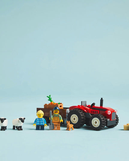 LEGO® City Red Farm Tractor with Trailer & Sheep Toys 60461