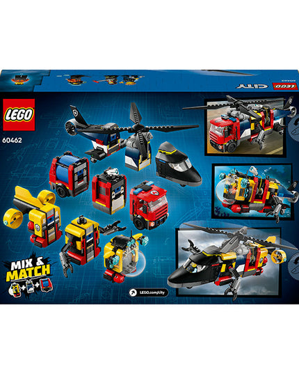 LEGO® City Helicopter, Fire Engine & Submarine Remix 60462