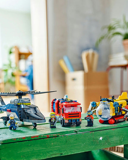 LEGO® City Helicopter, Fire Engine & Submarine Remix 60462