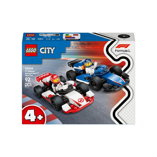 LEGO® City F1 Williams Racing & Haas F1 Race Cars Set 60464