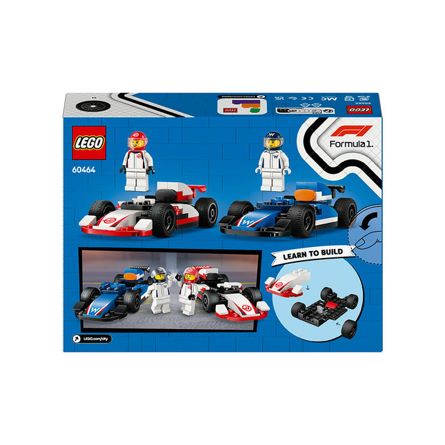 LEGO® City F1 Williams Racing & Haas F1 Race Cars Set 60464