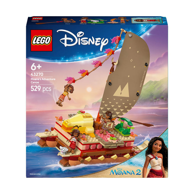 LEGO® | Disney Princess™ Moana’s Adventure Canoe Building Toy 43270