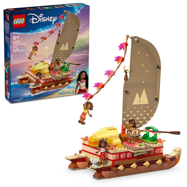 LEGO® | Disney Princess™ Moana’s Adventure Canoe Building Toy 43270